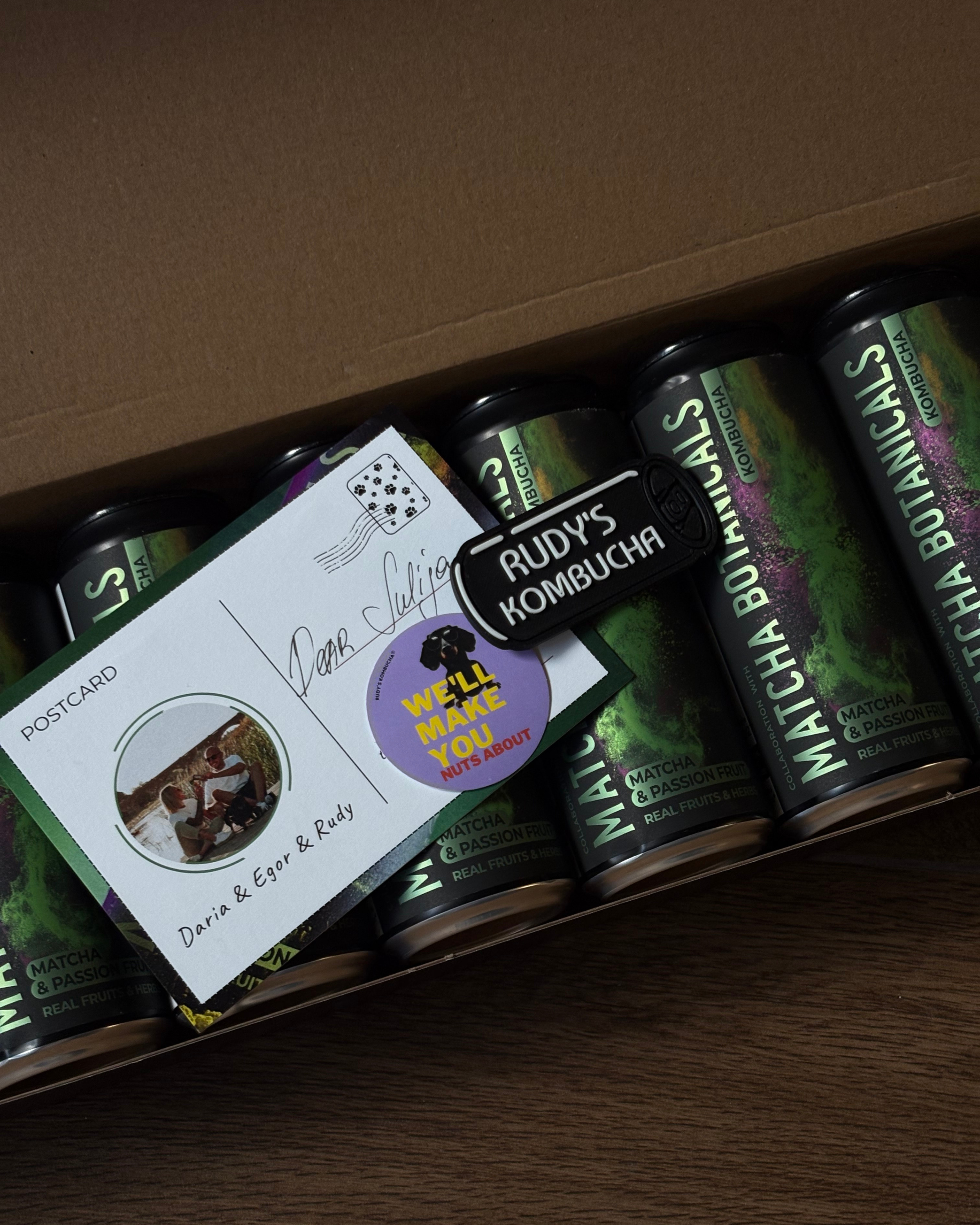 RUDY'S × MATCHA BOTANICALS | KOMBUCHA MATCHA & FRUIT DE LA PASSION